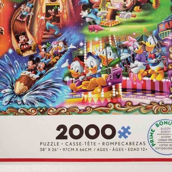 Puzzle Disney 2000pc Amusement Park 38x26 NWT - Picture 4 of 12